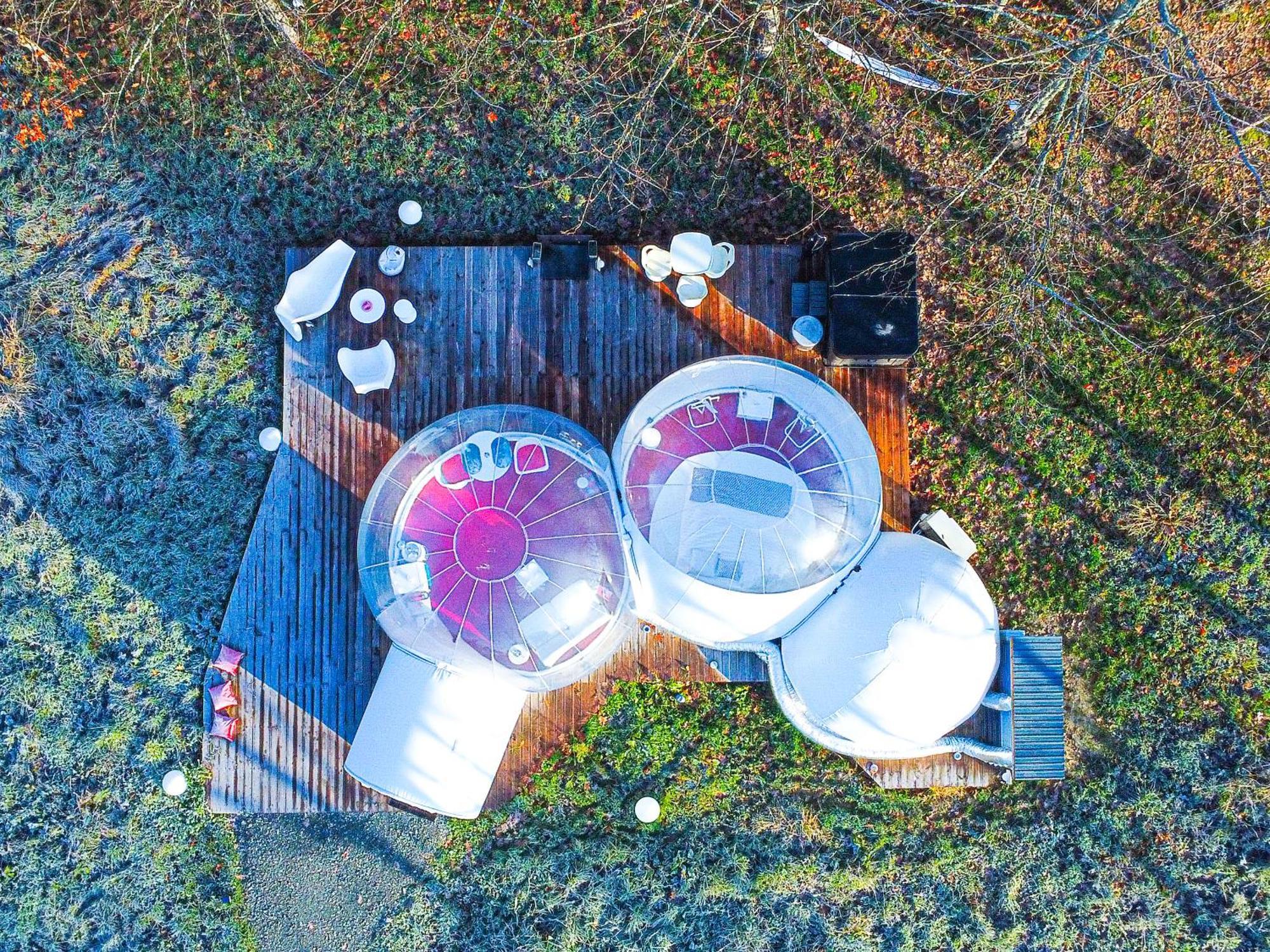 L Ost In Sensations -Hebergements Insolites Et Suites De Luxe Spa Sauna Piscine Foret Marcenais Exterior foto